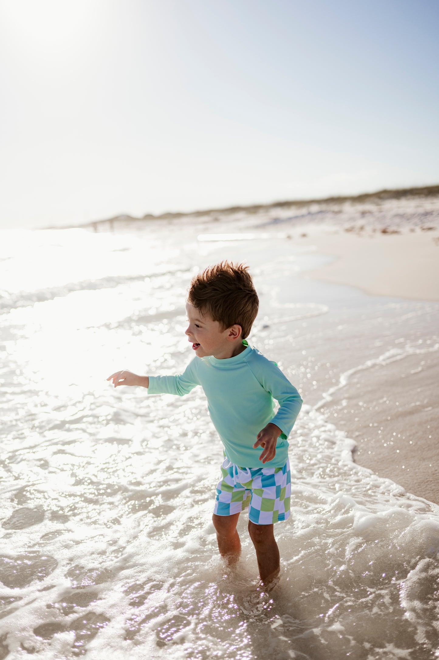 Soft Aqua - (RASH GUARD)
