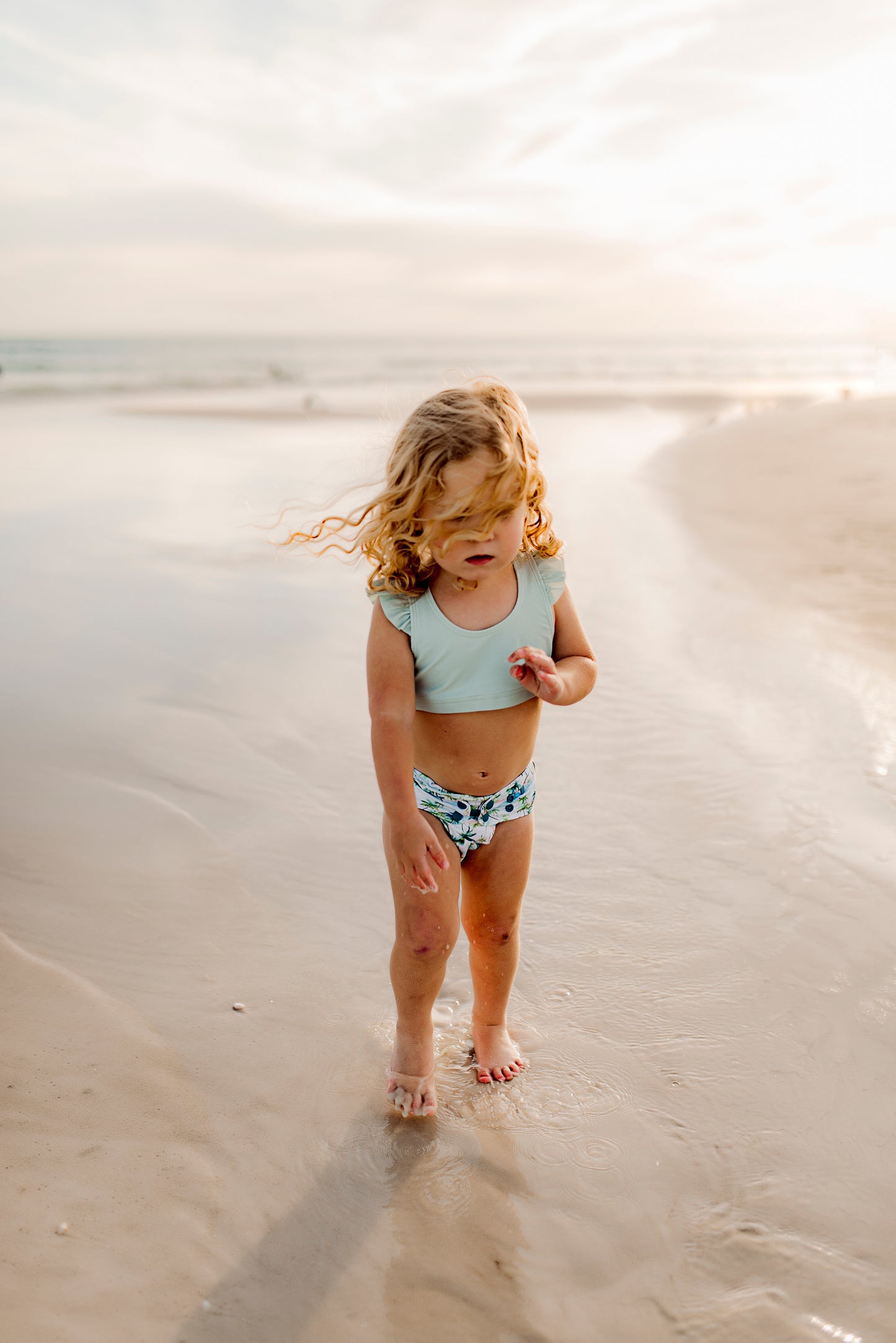 Powder Blue  - (SWIM TOP)