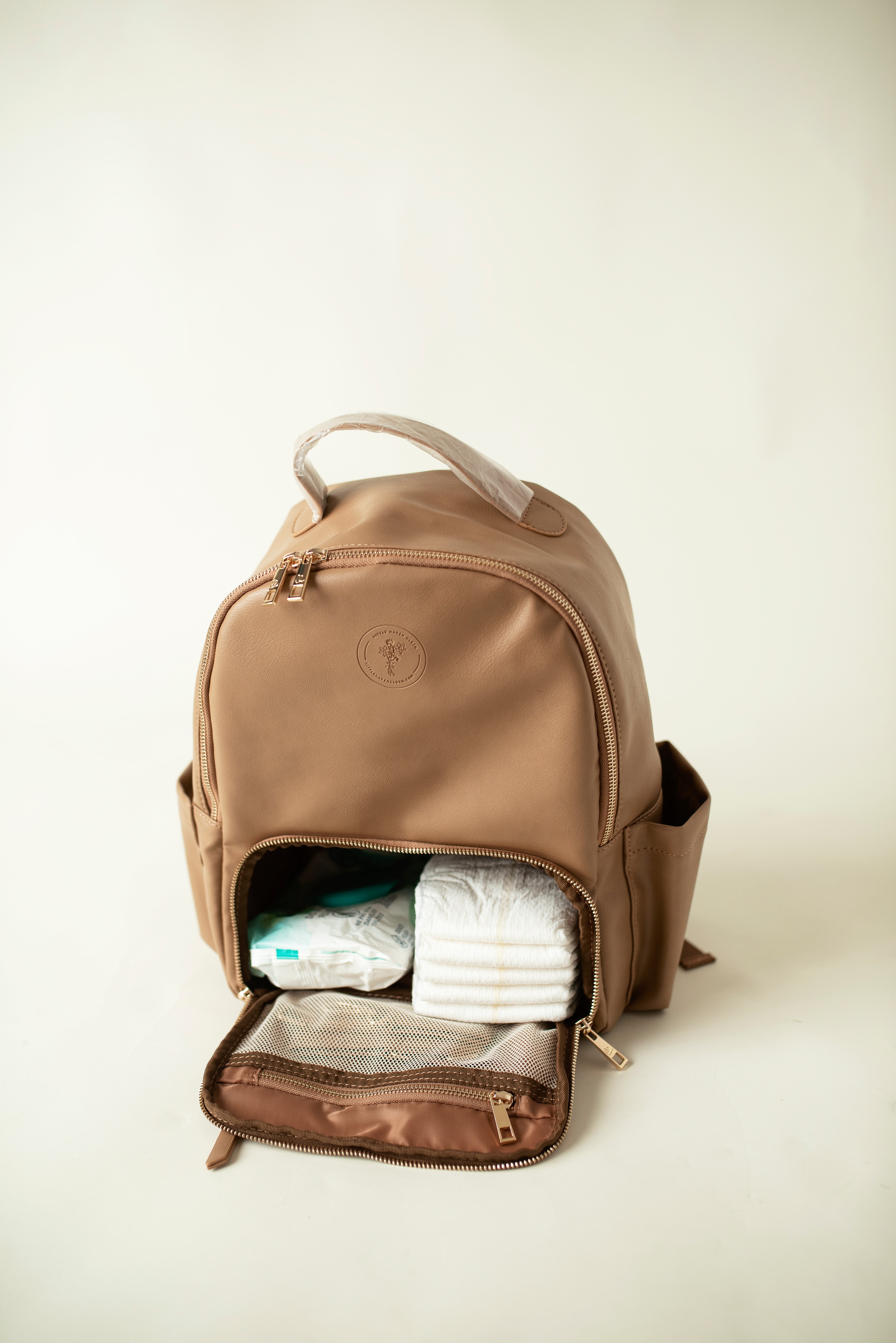 Vegan Leather Diaper Bag Little Haven Cloth