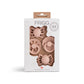 FRIGG Baby's First Pacifier Floral Heart (Blush) 4-Pack {Drop Ship}