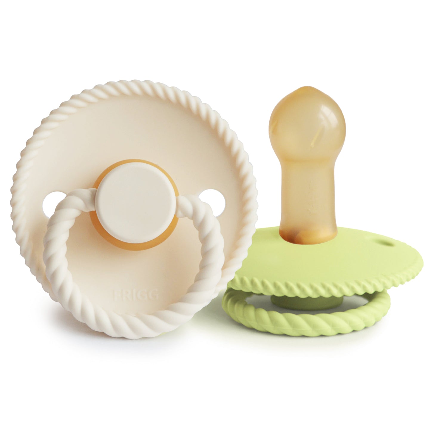 FRIGG Rope Natural Rubber Pacifier 2-Pack {Drop Ship}
