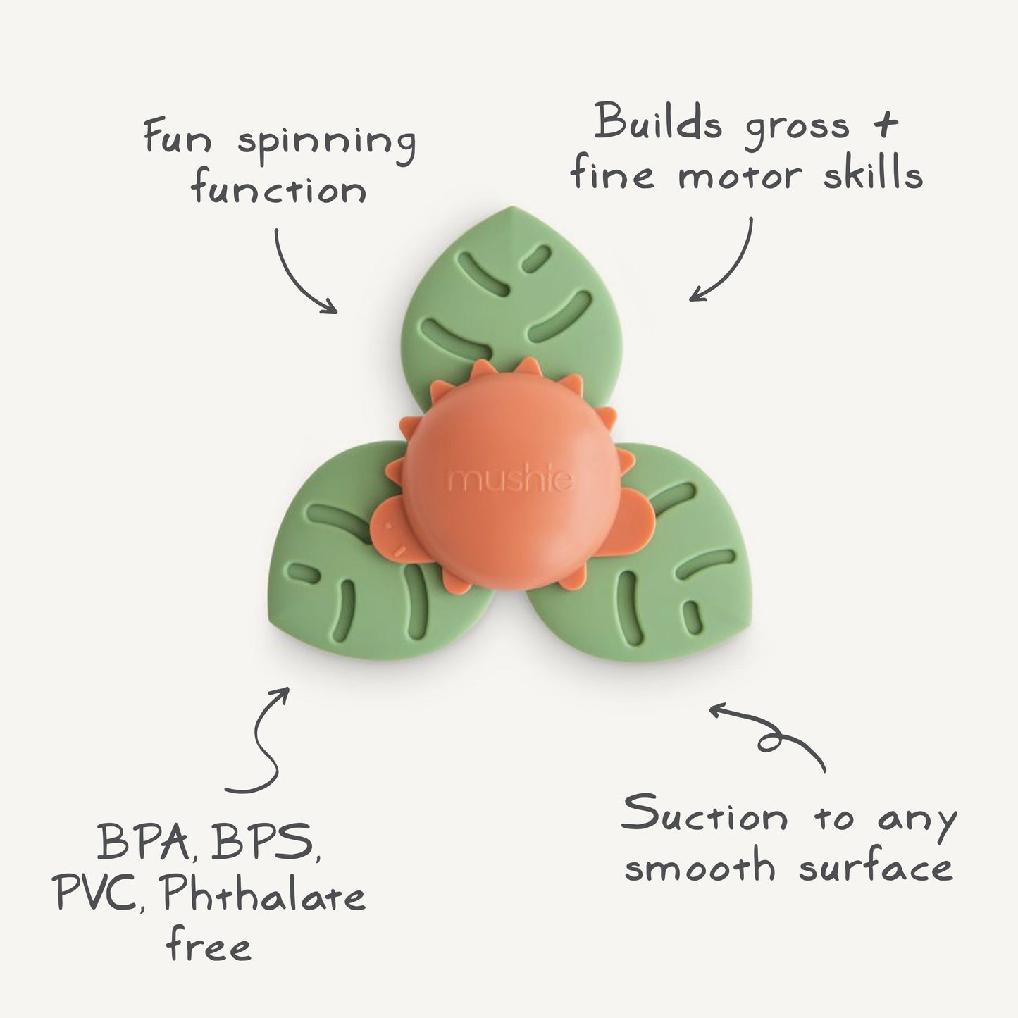 Dino Suction Spinner Toy {Drop Ship}