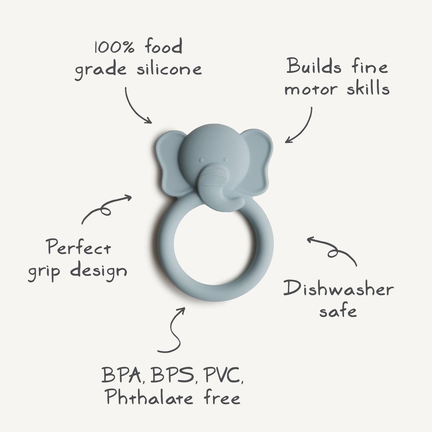 Elephant Teether {Drop Ship}