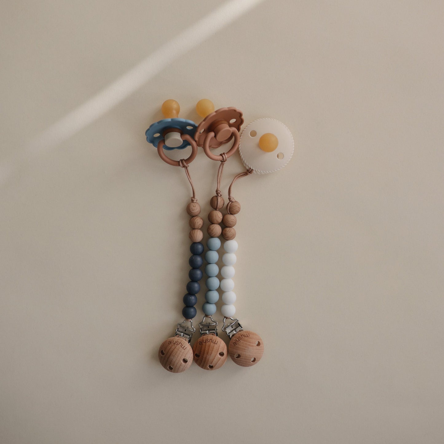 FRIGG Rope Natural Rubber Pacifier 2-Pack {Drop Ship}