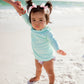 Soft Aqua  - (RASH GUARD)