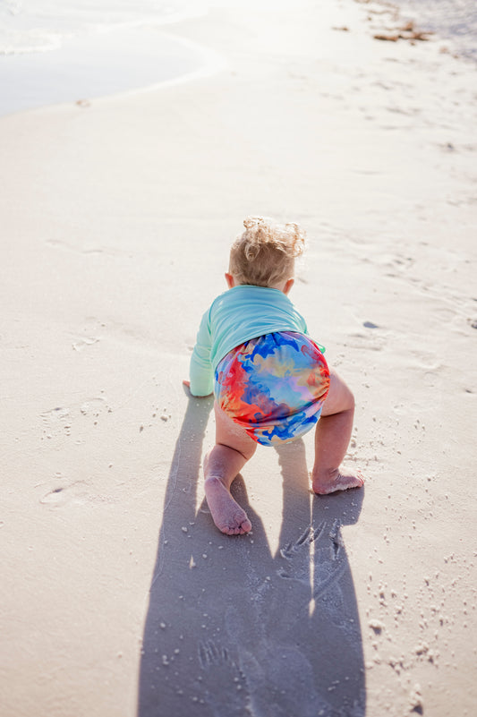 Sherbet Sunset - (SWIM DIAPER)