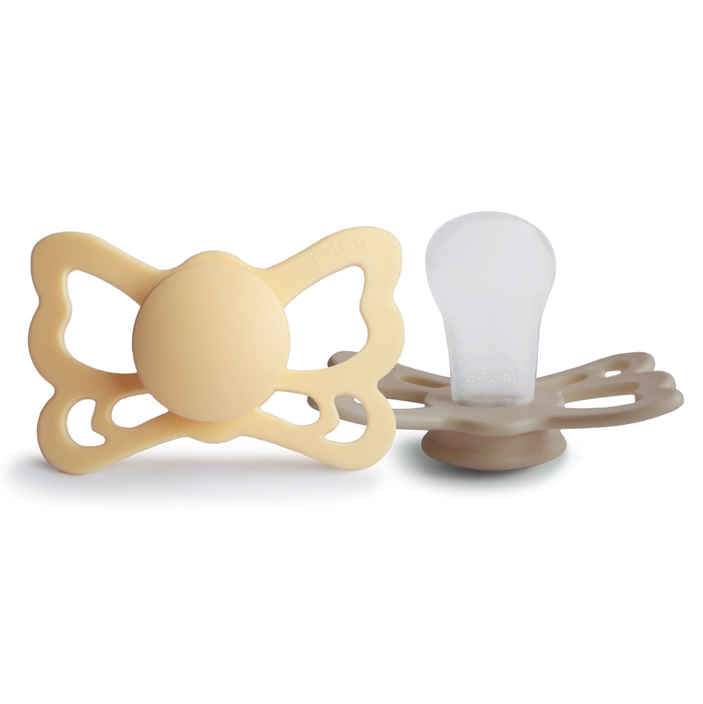 FRIGG Butterfly Anatomical Silicone Pacifier 2-Pack (6-18 Months) {Drop Ship}
