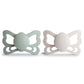 FRIGG Butterfly Anatomical Silicone Pacifier 2-Pack (6-18 Months) {Drop Ship}