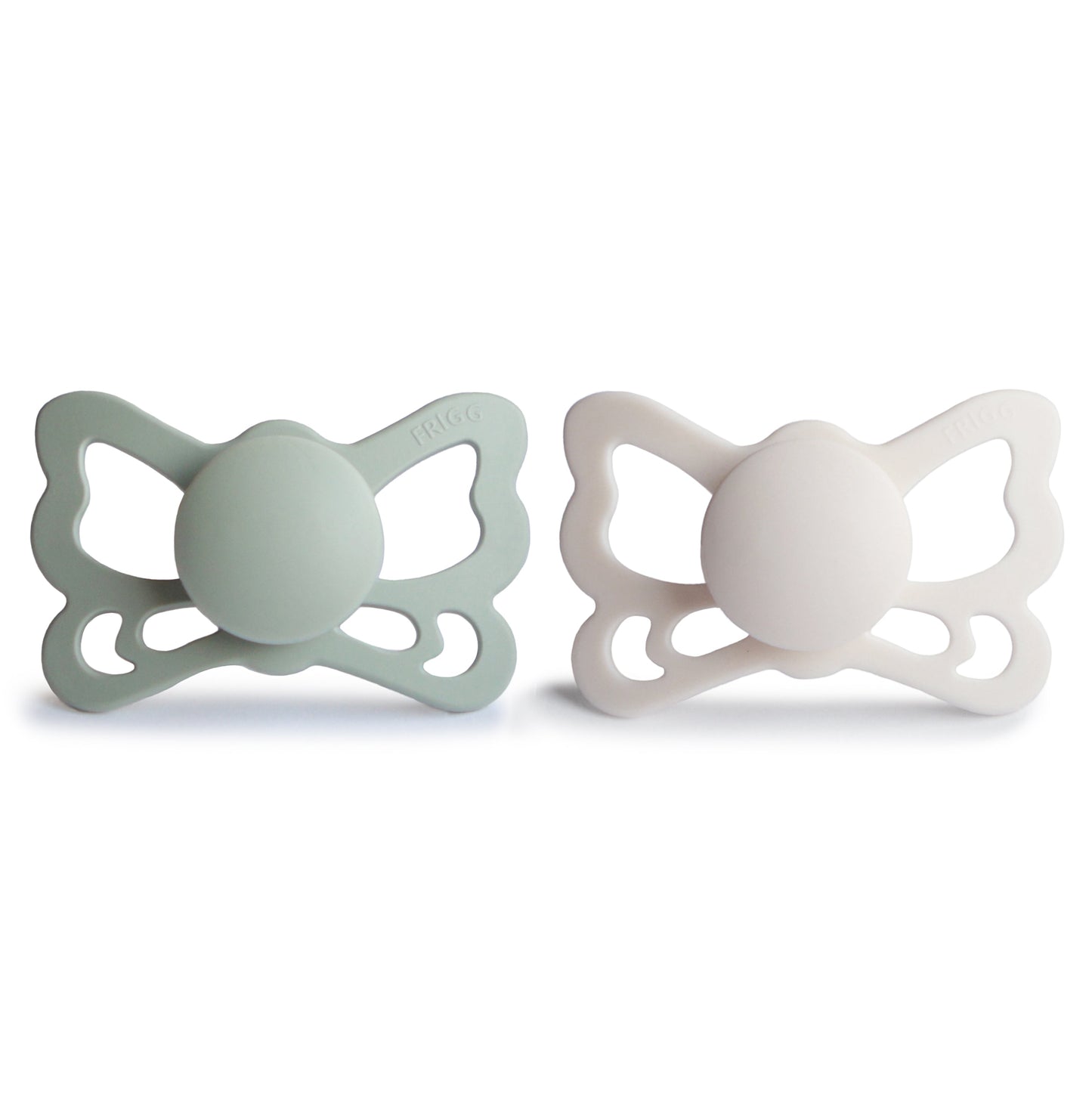 FRIGG Butterfly Anatomical Silicone Pacifier 2-Pack (6-18 Months) {Drop Ship}