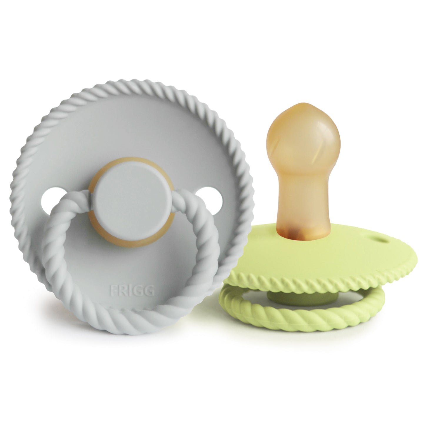 FRIGG Rope Natural Rubber Pacifier 2-Pack {Drop Ship}